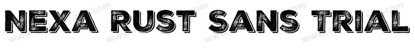 Nexa Rust Sans Trial Black Shadow字体转换